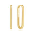 Gold Tube Oversized U Hoop Earrings